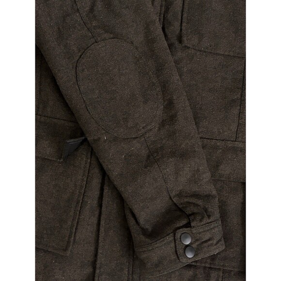 Apt 9 Men’s Utility Wool Blend Tweed Pattern Coat Size L - Picture 6 of 10